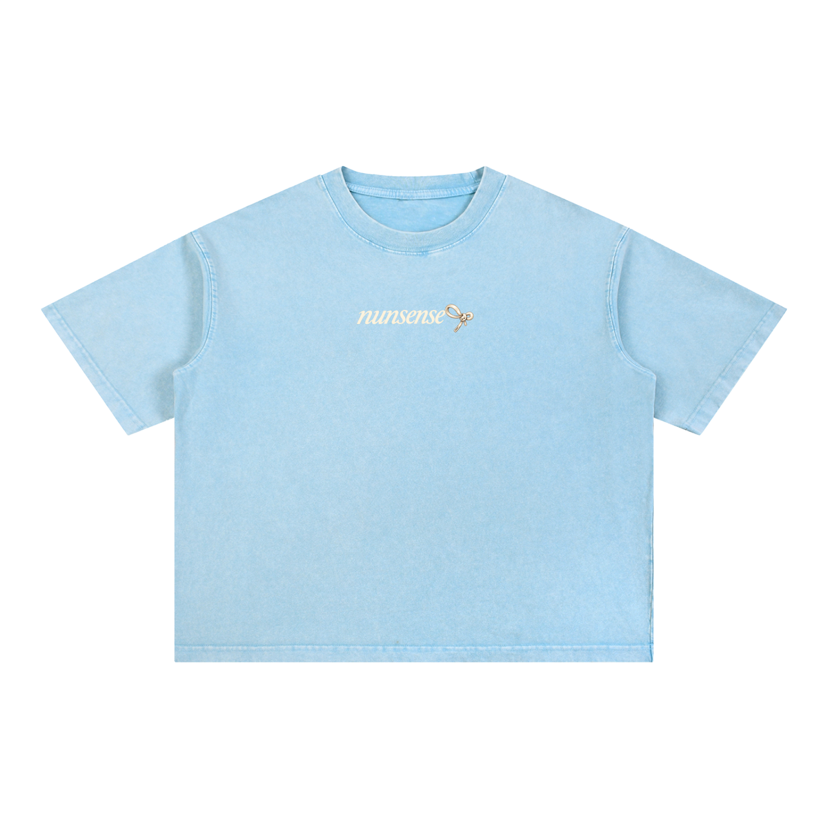 NUNS “LOOSE ENDS” TEE - MINERAL WASH BOXY COTTON