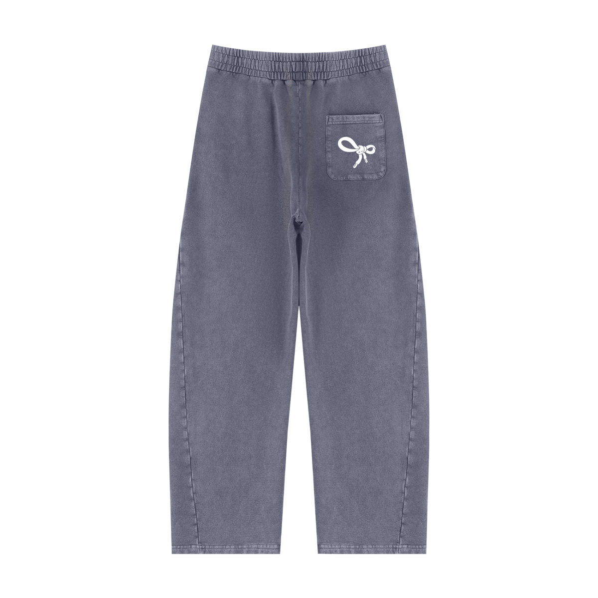 NUNS “NO FIXED PLANS” SWEATPANTS - UNISEX MINERAL WASH BARREL FIT