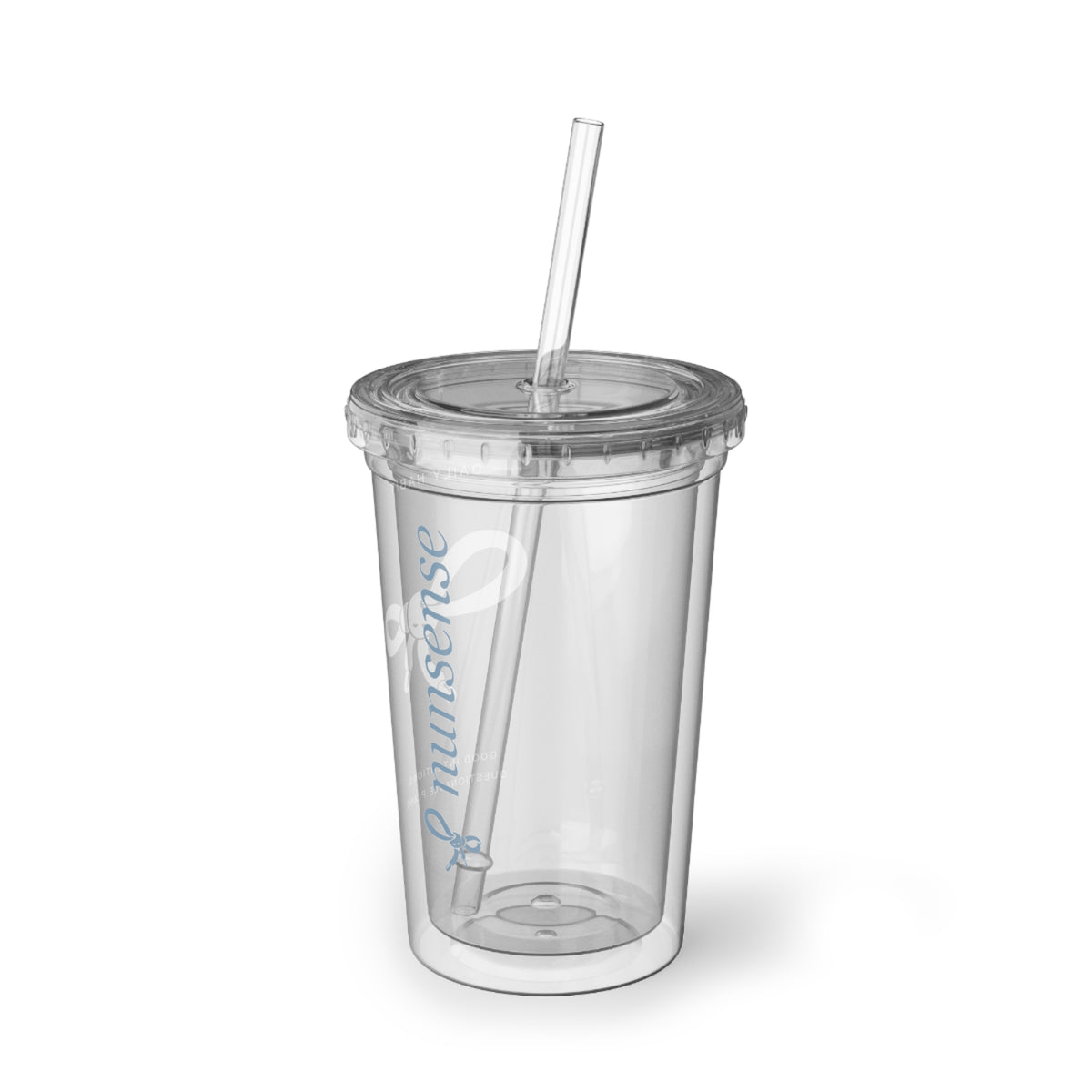 NUNS „DAILY HABIT“ BECHER – ACRYL-TRINKBECHER MIT STROHHALM
