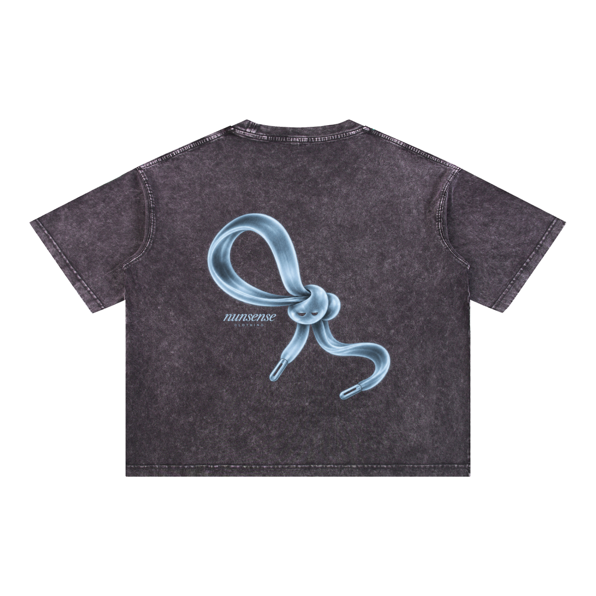 NUNS “LOOSE ENDS” TEE - MINERAL WASH BOXY COTTON