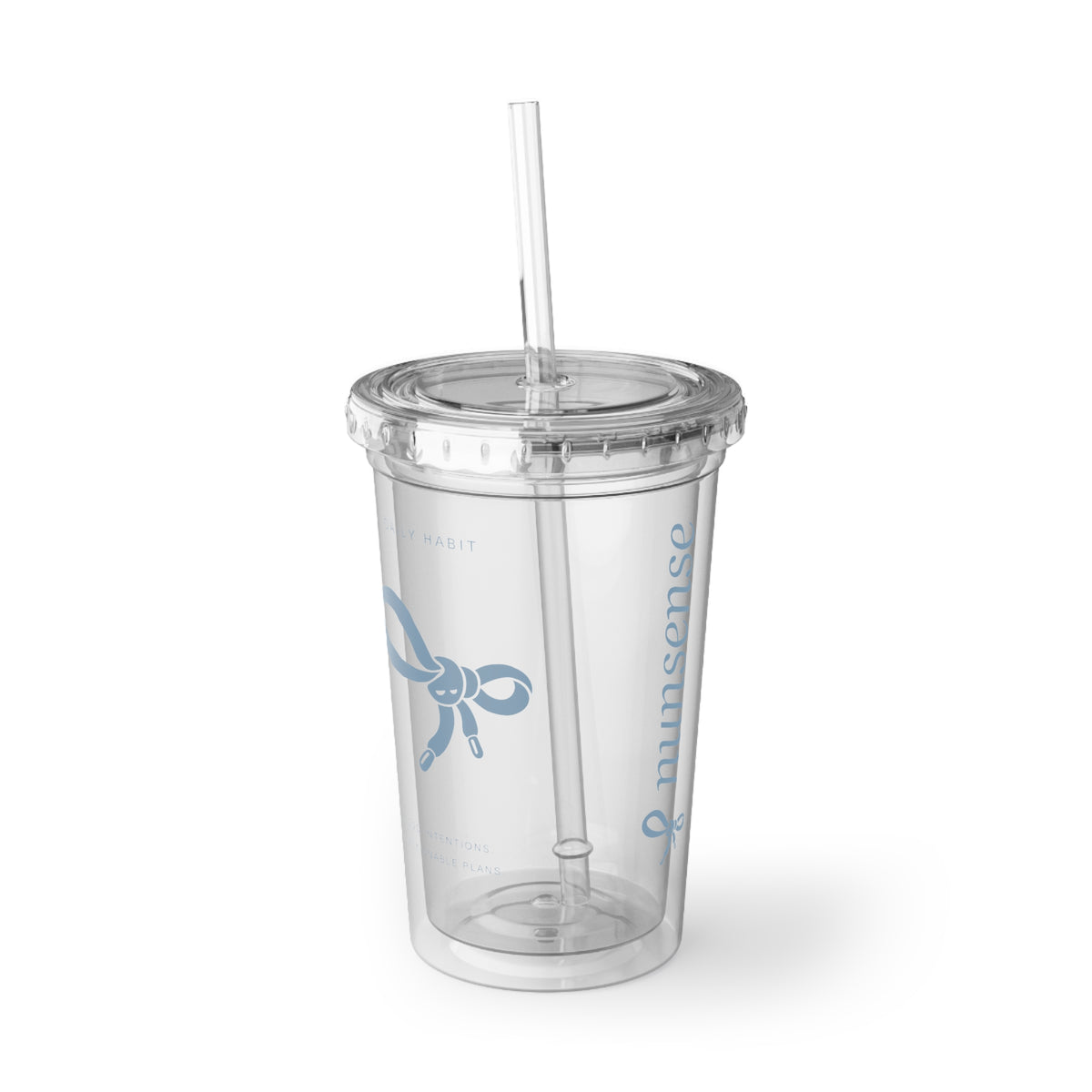 NUNS “DAILY HABIT” CUP - ACRYLIC STRAW TUMBLER