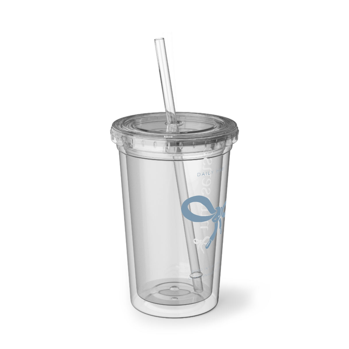 NUNS „DAILY HABIT“ BECHER – ACRYL-TRINKBECHER MIT STROHHALM