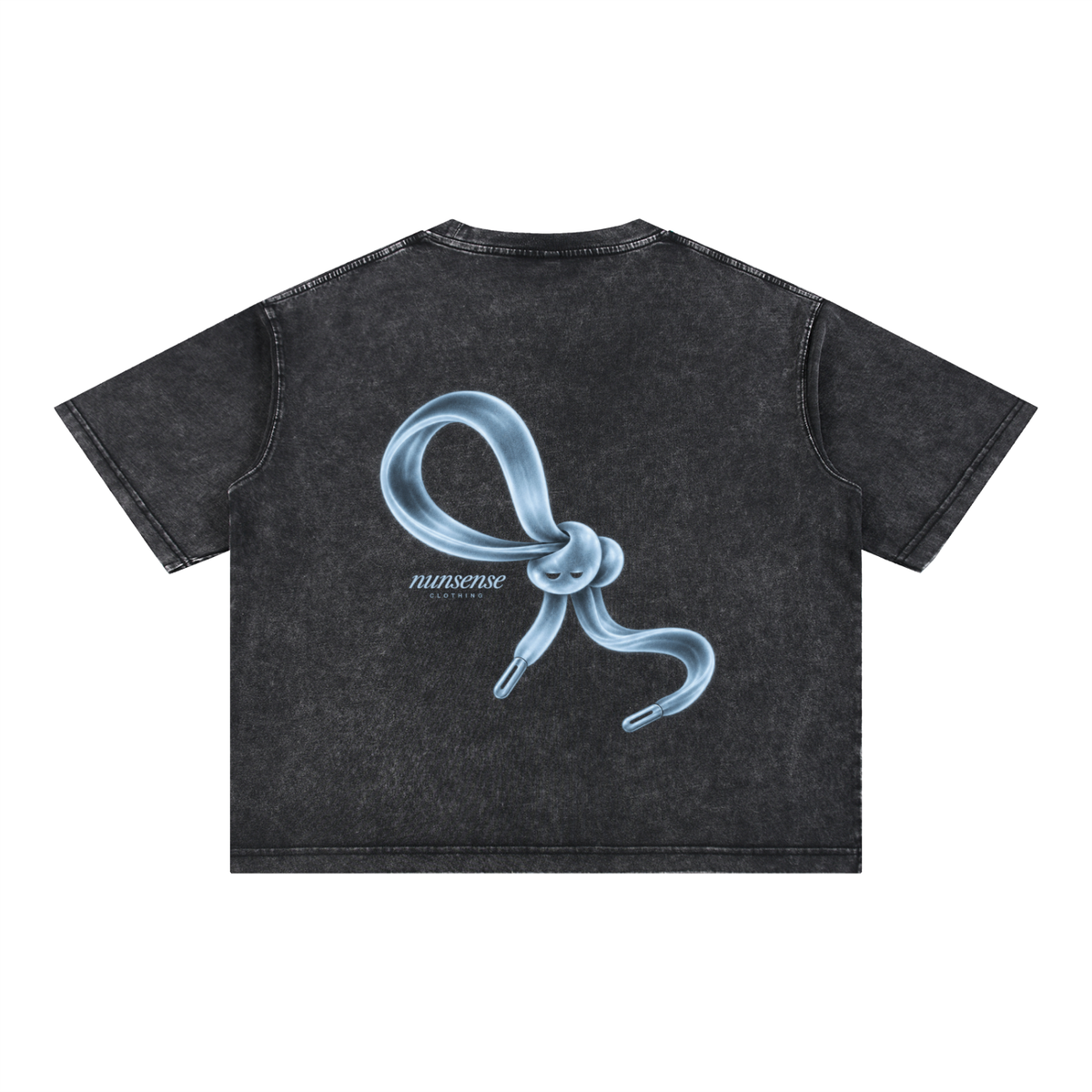 NUNS “LOOSE ENDS” TEE - MINERAL WASH BOXY COTTON