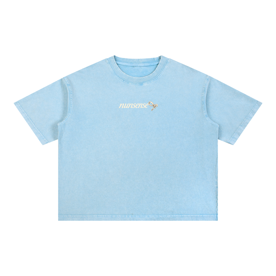 NUNS „LOOSE ENDS“ T-SHIRT – MINERAL WASH, BOX-CUT, BAUMWOLLE