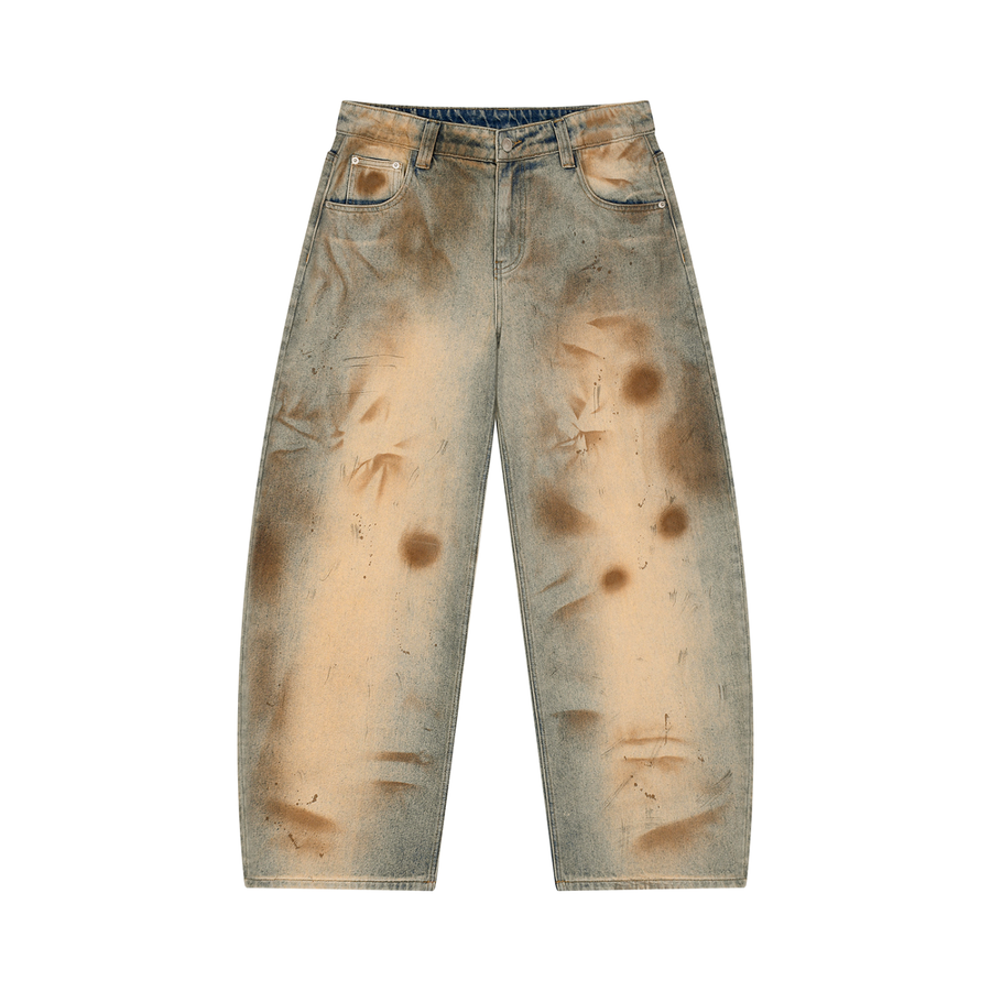 NUNS „NO FIXED PLANS“ JEANS – HERREN VINTAGE-WASCHUNG BARREL-FIT