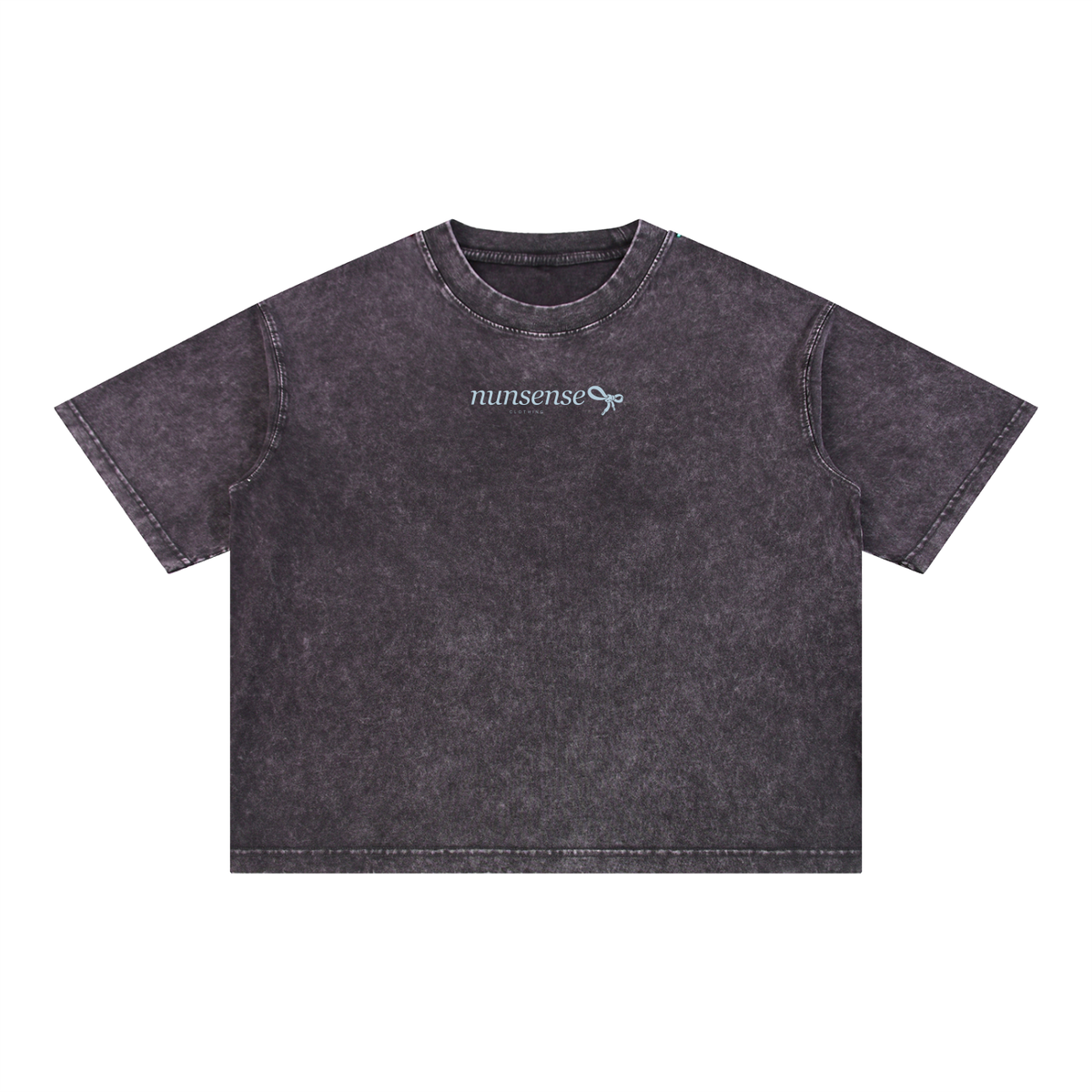 NUNS “LOOSE ENDS” TEE - MINERAL WASH BOXY COTTON