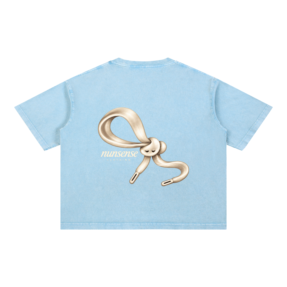 NUNS “LOOSE ENDS” TEE - MINERAL WASH BOXY COTTON