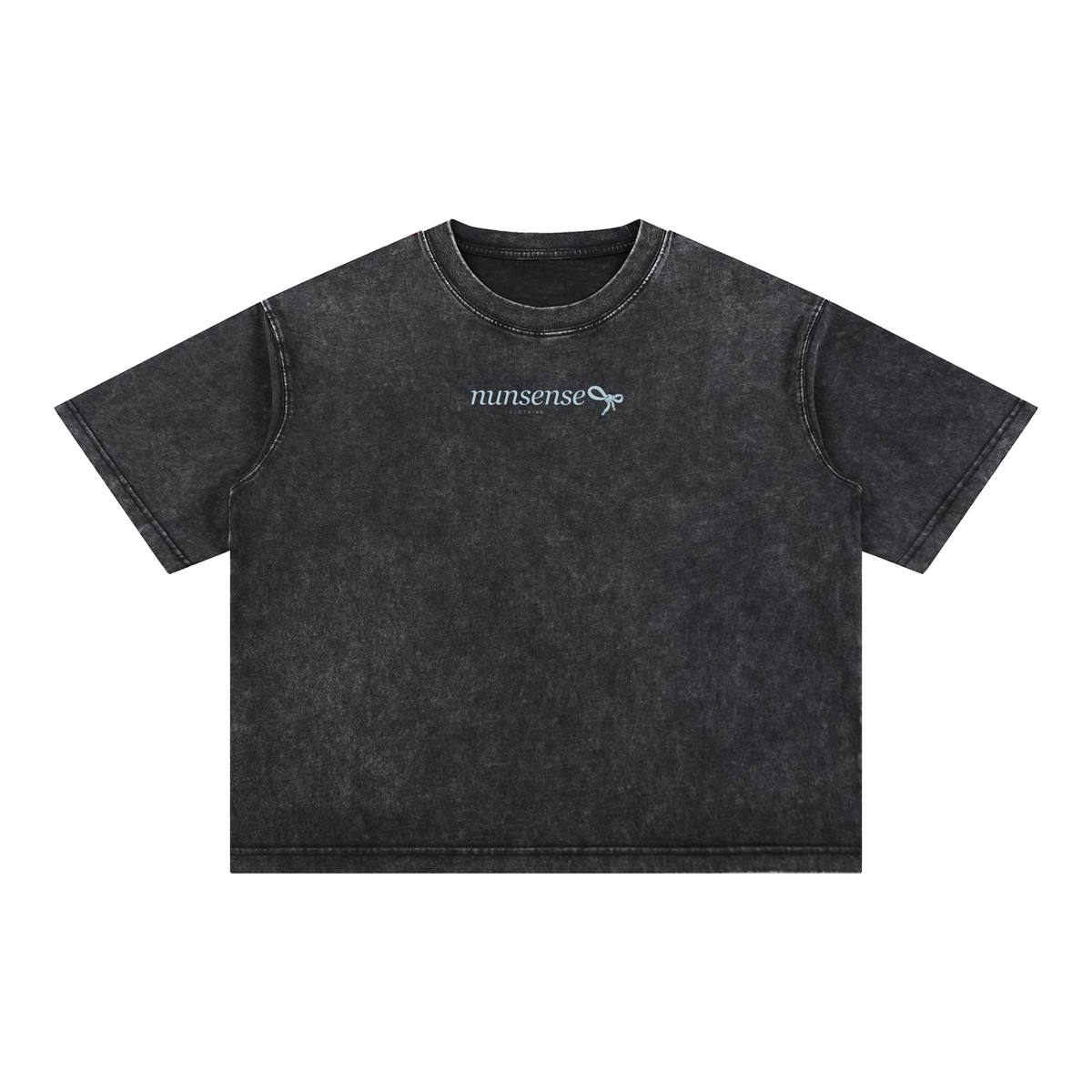 NUNS “LOOSE ENDS” TEE - MINERAL WASH BOXY COTTON