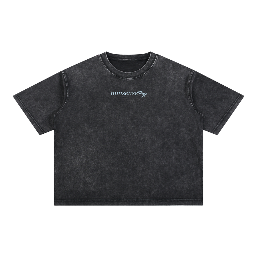 NUNS „LOOSE ENDS“ T-SHIRT – MINERAL-WASHED, BOXIGER SCHNITT, BAUMWOLLE